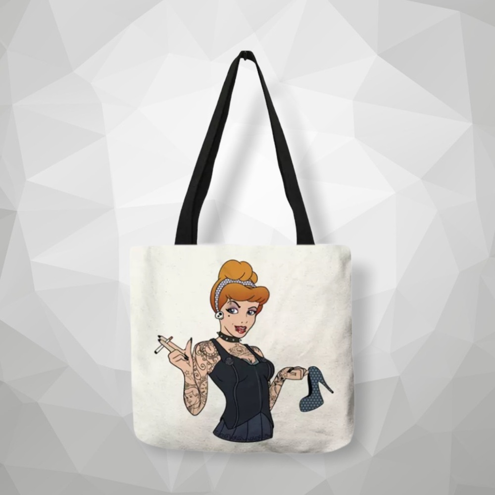 Tattoo Disney princess tote bag.